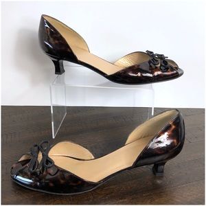 Stuart Weitzman d’Orsay Tortoise Shell Heels